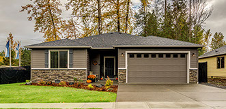 New home construction in Silver Lake, Washington by Universal Construction and Bradley S Thomas Construction. 1510 square foot floor plan