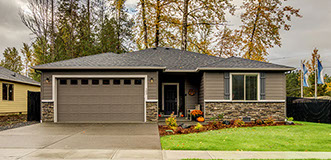 New home construction in Silver Lake, Washington by Universal Construction and Bradley S Thomas Construction. 1534 square foot floor plan