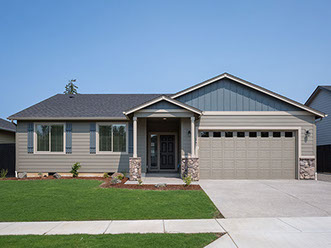 New home construction in Silver Lake, Washington by Universal Construction and Bradley S Thomas Construction. 1580 square foot floor plan