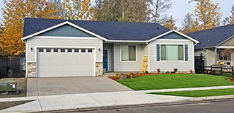 New home construction in Silver Lake, Washington by Universal Construction and Bradley S Thomas Construction. 1580 square foot floor plan