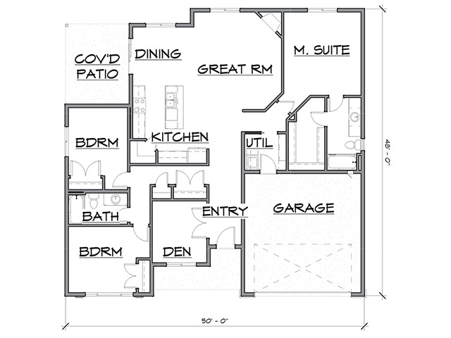 New homes in Silver Lake, WA. Presented by Cano Real Estate. 1665 square foot plan