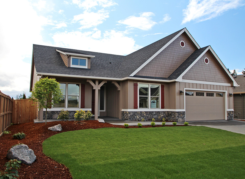 Exterior of new home at Chinook Place, by Universal Construction