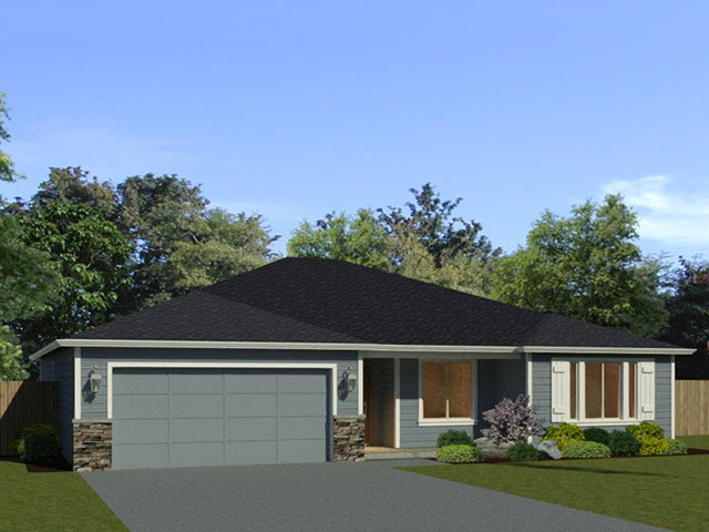 New homes in Silver Lake, WA. Presented by Cano Real Estate. 1665 square foot plan